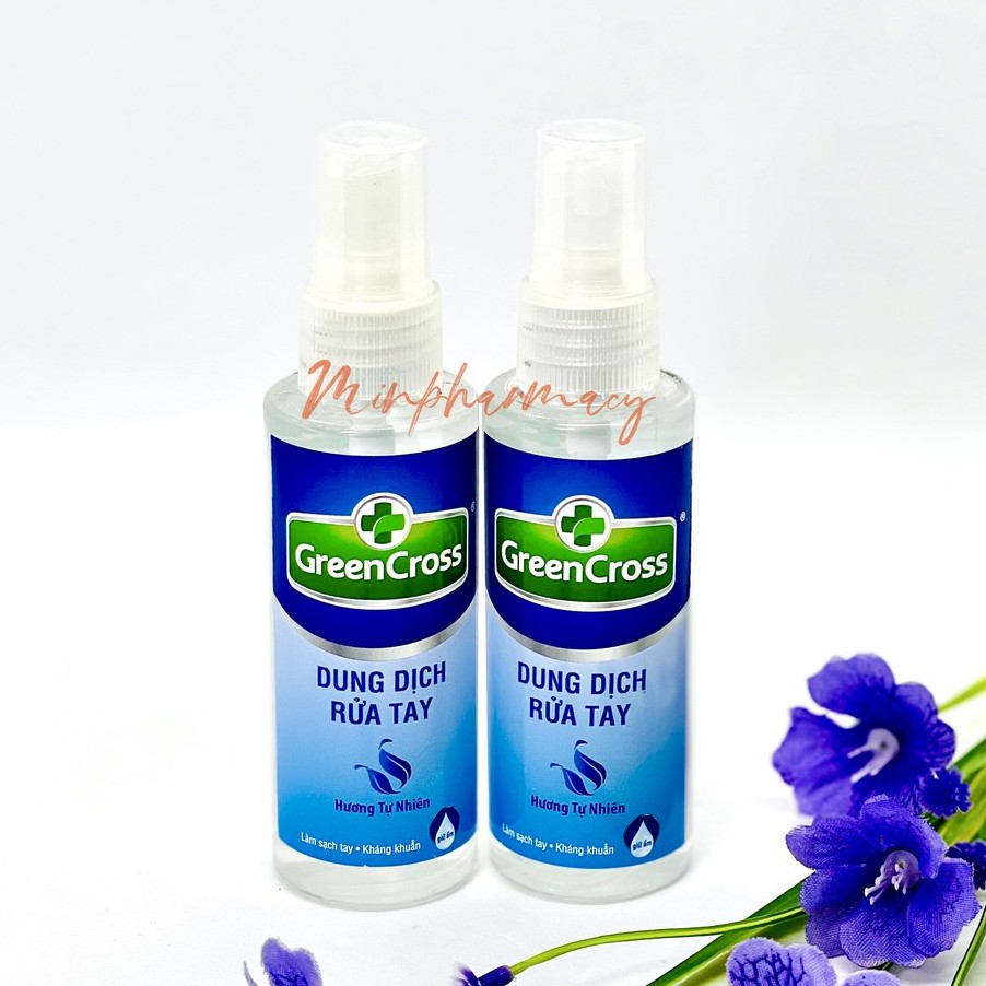 XỊT RỬA TAY DIỆT KHUẨN GREEN CROSS (NHIỀU MÙI HƯƠNG) CHAI 70ml - Minpharmacy