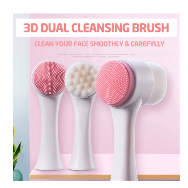 Cọ rửa mặt Hàn Quốc - 3D Dual Cleansing Brush.