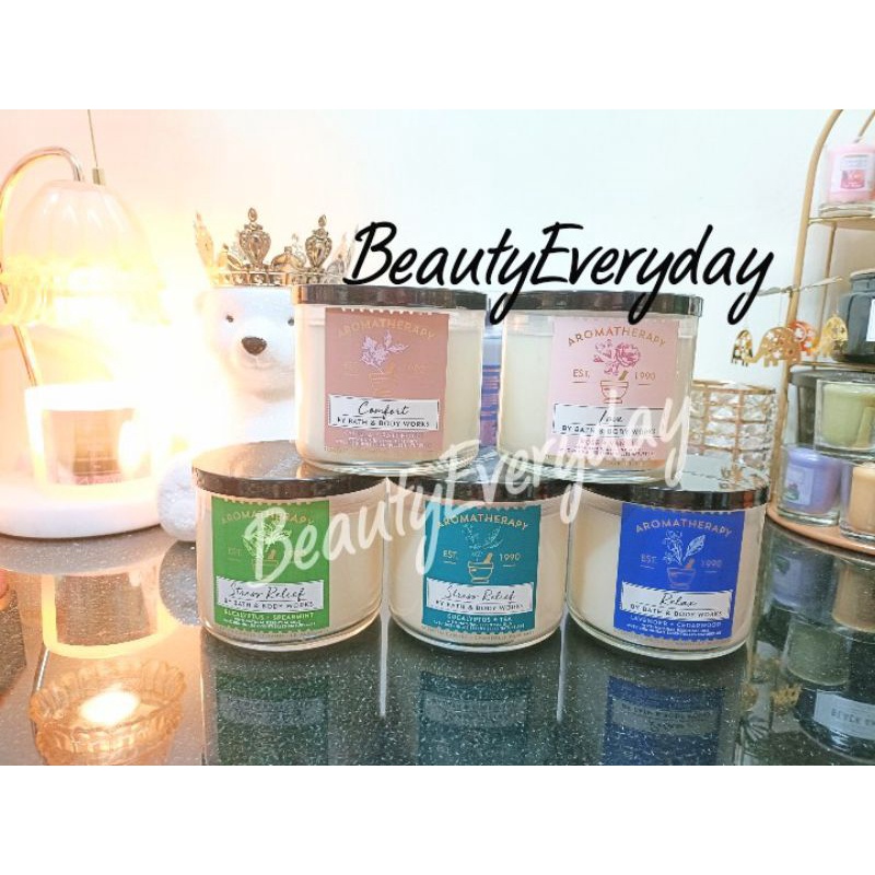 Nến Thơm Aromatherapy Comfort Vanilla Patchouli Bath & Body Works 411g