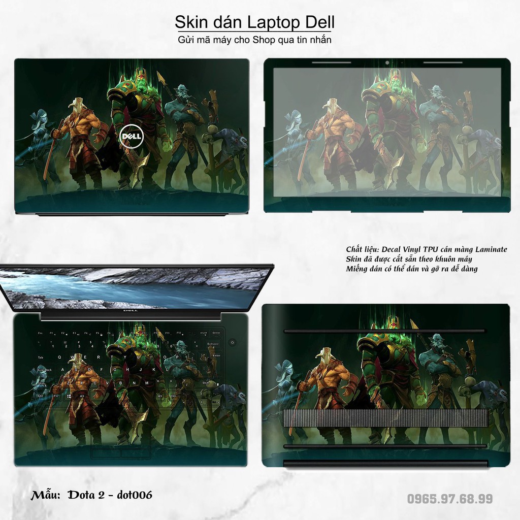 Skin dán Laptop Dell in hình Dota 2 (inbox mã máy cho Shop)