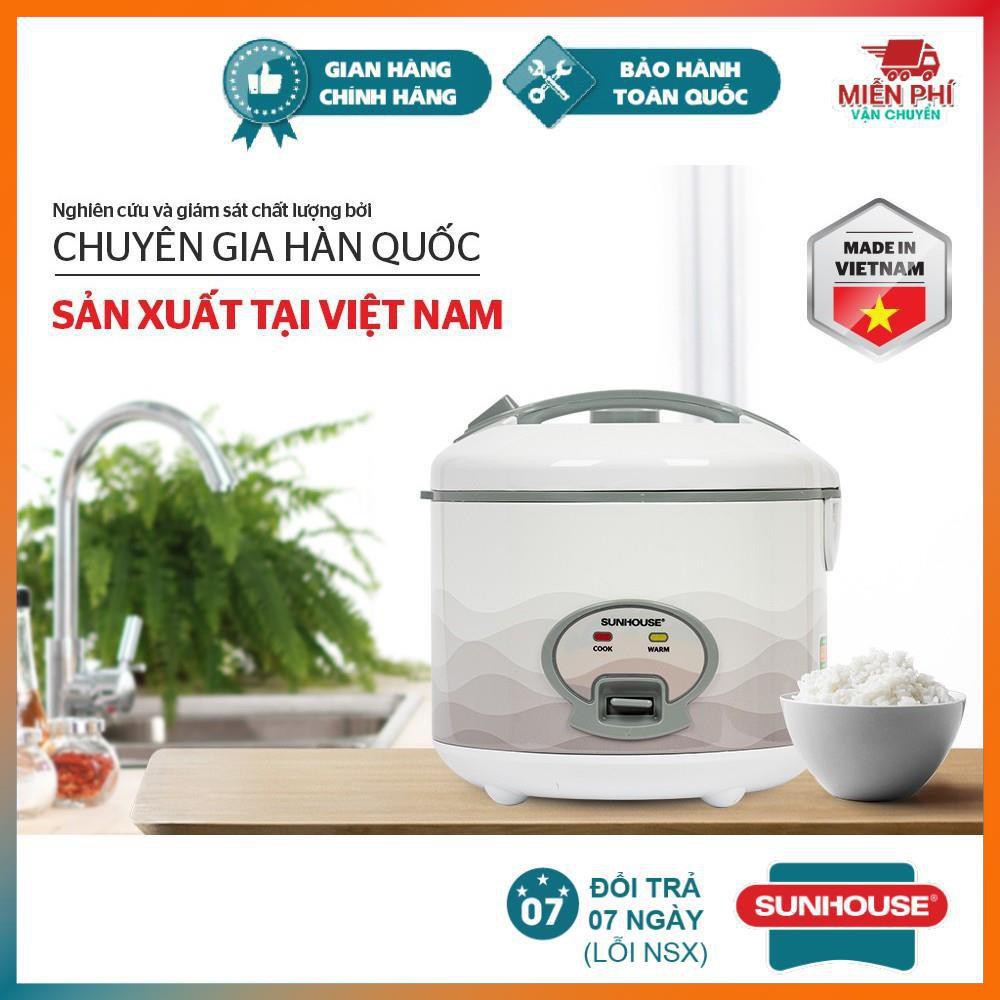 Nồi Cơm Điện 1.8L Sunhouse SHD8602, Nồi Cơm Điện Sunhouse Siêu Bền, Bảo Hành Toàn Quốc, Lòng Nồi Chống Dính Whitford | BigBuy360 - bigbuy360.vn