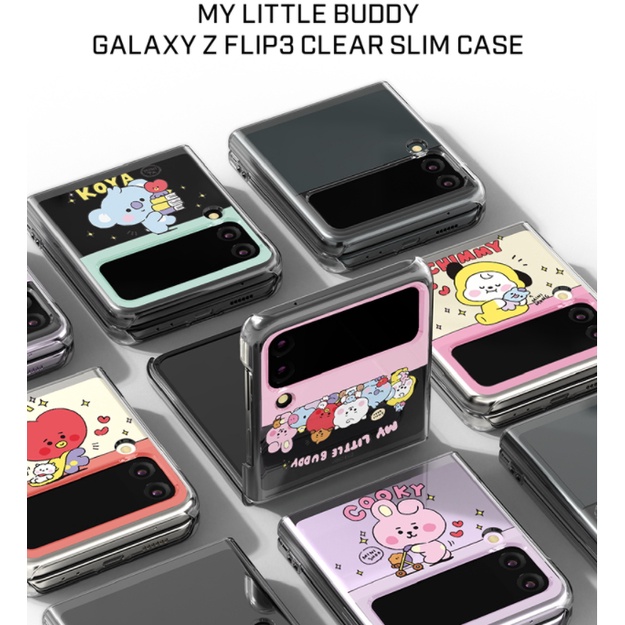 Bao da điện thoại nắp lật BT21 cho Z Flip 3 / Z Flip3 5G / Z Flip 4 / Z Flip4 5G