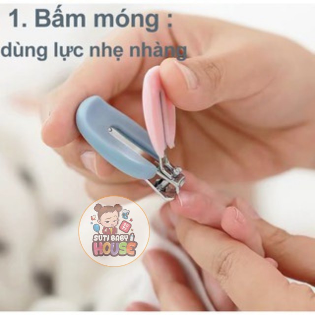 Bộ Bấm Móng Tay Cho Bé,Cao Cấp 5 Món An Toàn Cho Trẻ Sơ Sinh Và Trẻ Nhỏ-Suti Baby House