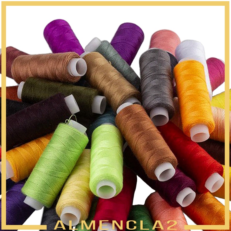 [ALMENCLA2] 200Yards Overlock Polyester Thread Sewing 39color for Hand Sewing Embroidery