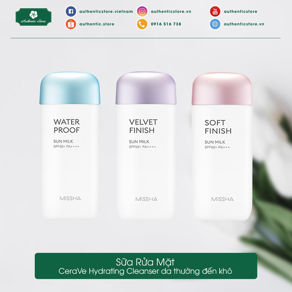 Kem chống nắng Missha Sun Milk bảo vệ da 70ml