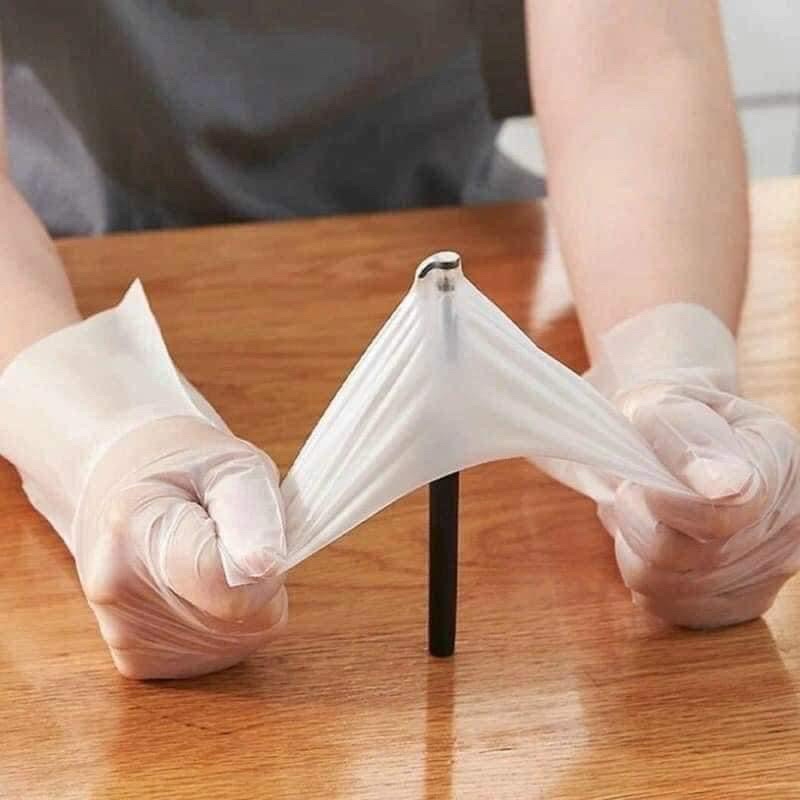 Hộp 100 cái Găng tay siêu dai nấu ăn làm nhà bếp nâu ăn siêu dai, vicstorya bay .