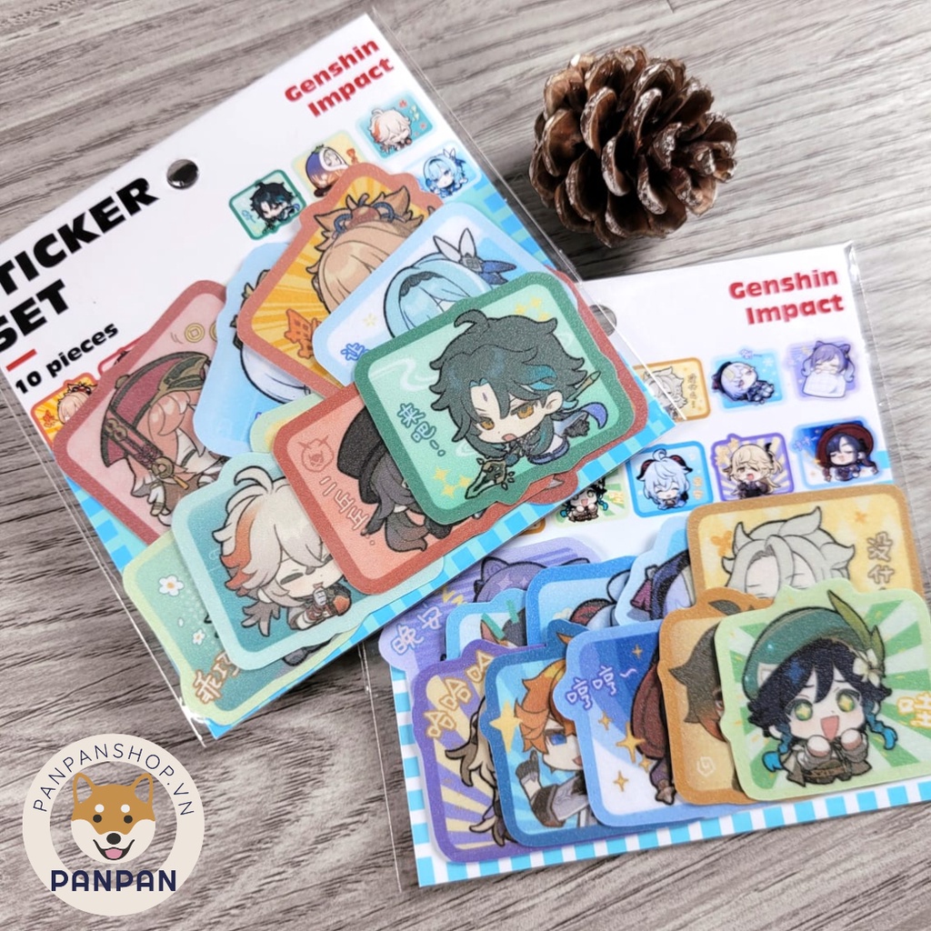 Sticker Set Genshin Impact