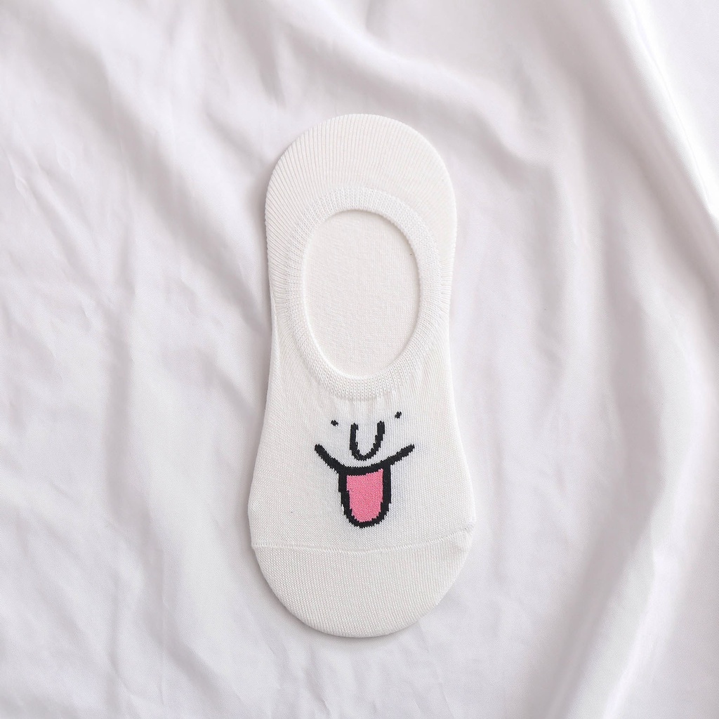 Vớ Cotton Họa Tiết Biểu Tượng Cảm Xúc Dễ Thương Dành Cho Cả Nam Và