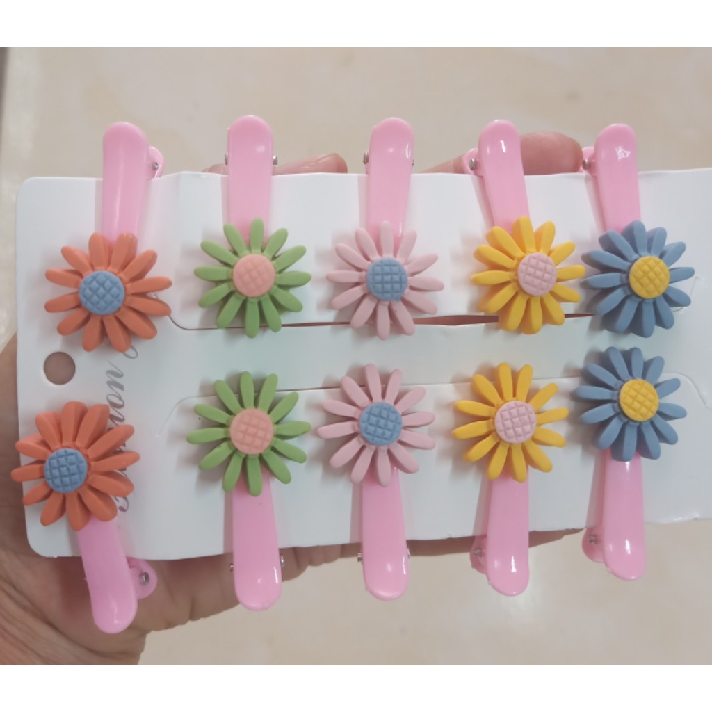[Mẫu mới]Sét 10 kẹp tóc hoa quả dễ thương cho bé gái