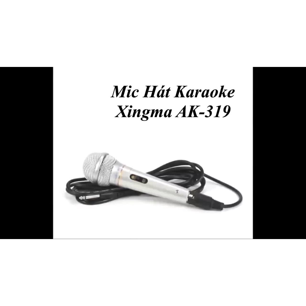 Micro Karaoke XINGMA AK-319 có dây phù hợp với mọi dàn karaoke