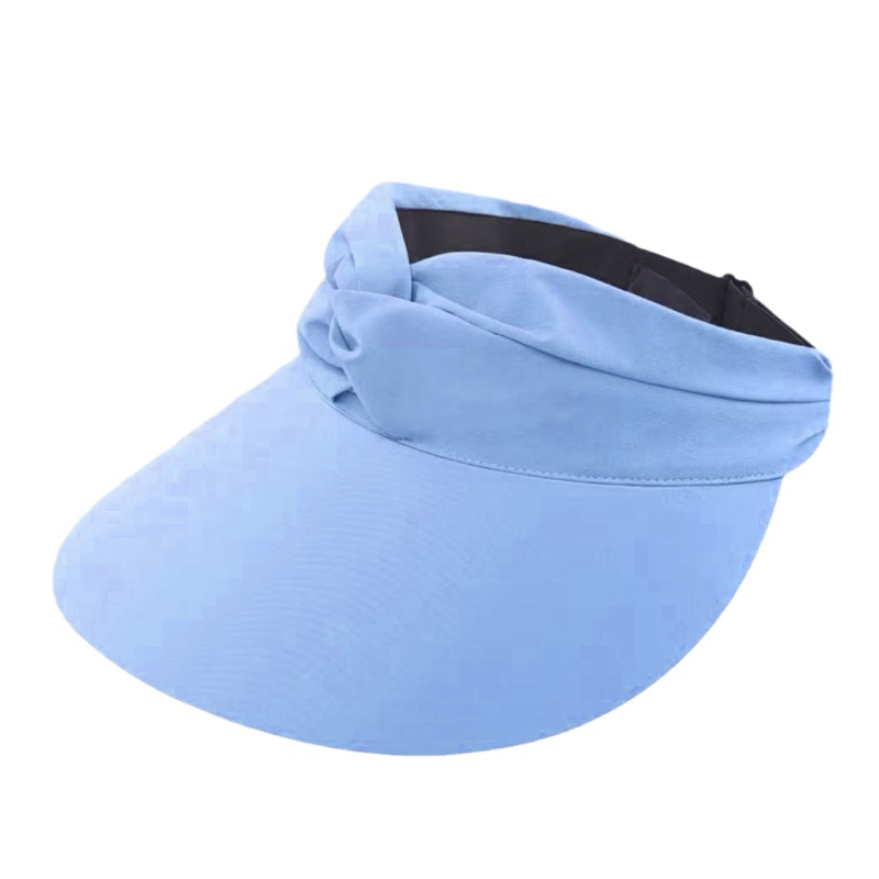Nón Rộng Vành Hở Chóp Chống Tia UV Màu Trơn Thời Trang Đi Biển