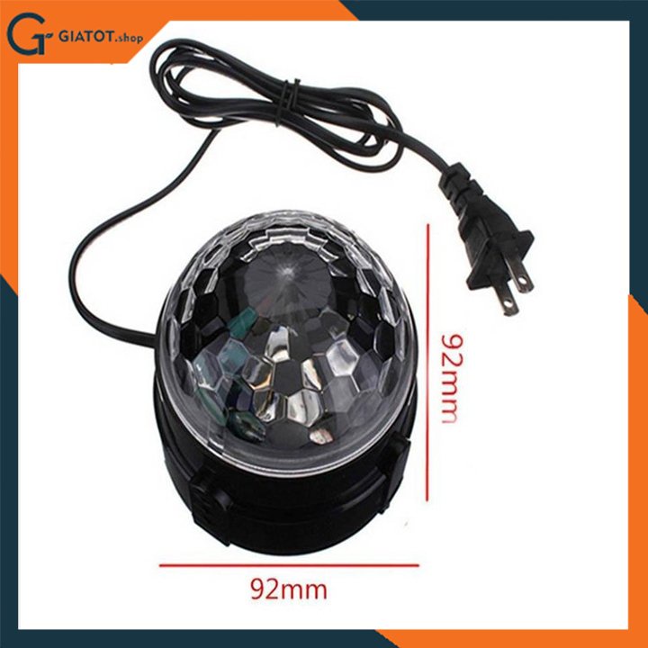 Đèn led sân khấu cảm ứng âm thanh tự xoay có điều khiển từ xa