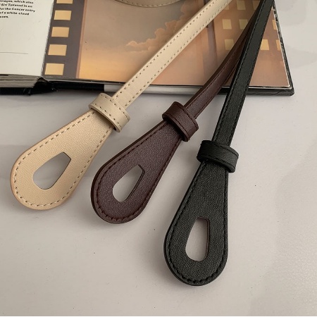 Thắt Lưng Da Pu Mềm Thắt Nút Kiểu Hàn Quốc Thời Trang Cho Nữ