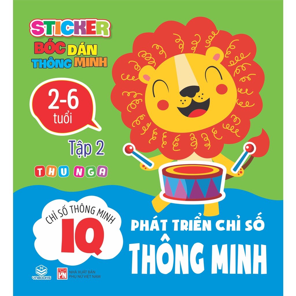 Sách -  Sticker bóc dán thông minh 2-6 tuổi Tập 1+2+3 - Phát triển chỉ số thông minh IQ