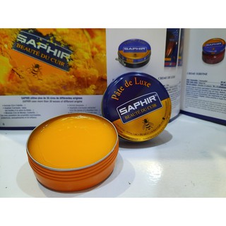 Xi đánh giày màu vàng Saphir Pháp dạng sáp 50ml
