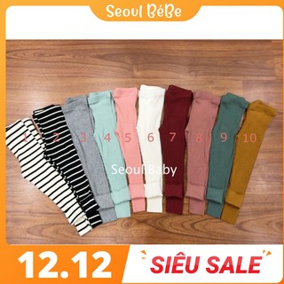Quần legging dệt gân cho bé 8-19kg bst peekaboo 2018