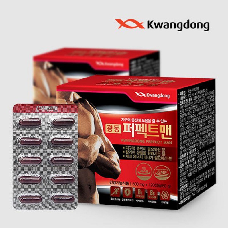 [ Chuẩn 100% ] Viên Uống Tăng Cường Sinh Lý Nam Giới Kwangdong Hàn Quốc, Hộp 240 Viên, Giúp Bổ Thận Tráng Dương