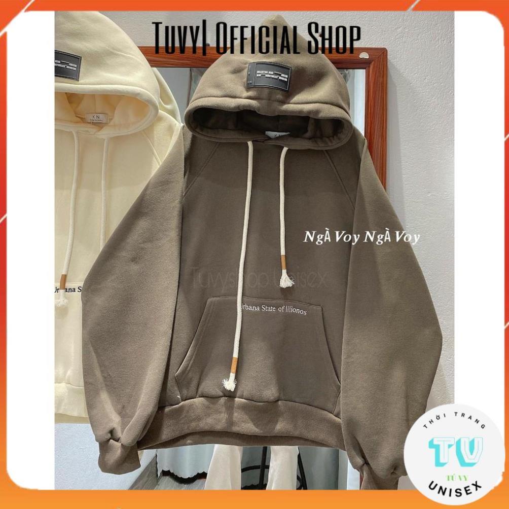Hoodie Nam Nữ TUVYSHOP  ÁO HOODI CHỮ MẪU MỚI Nỉ Có Mũ Unisex Form Rộng Dày Ấm Tay Dài Nhiều Màu
