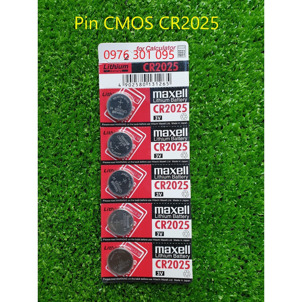 [ Vỉ 5 Viên ] Pin CMOS MAXELL CR2025 /CR2016 / CR2032