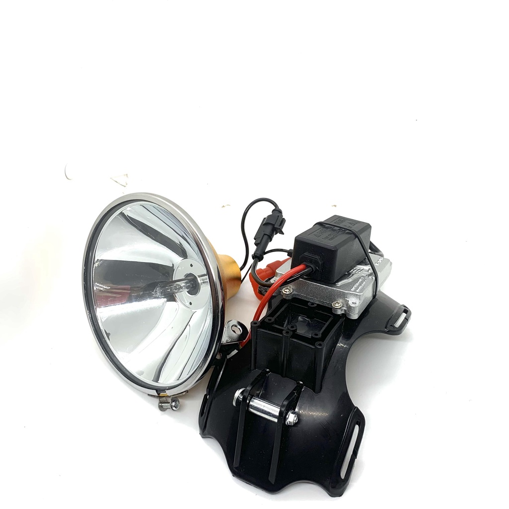 Đèn pin đội đầu siêu sáng đèn kẹp bình ác quy 12V mã A999 bóng Xenon  chóa 15cm