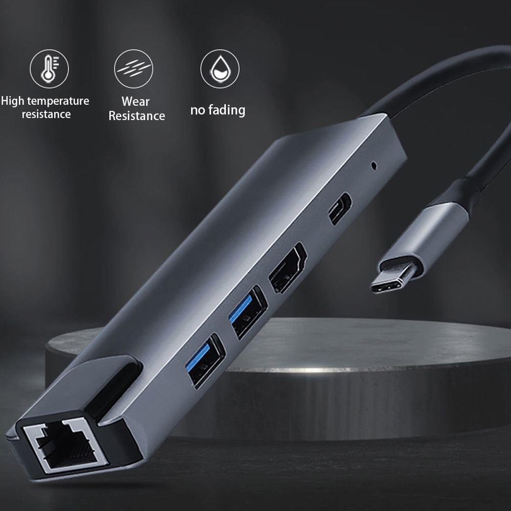 Bộ Chia Cổng Usb-C Sang Hdmi Usb 3.0 Tốc Độ Nhanh