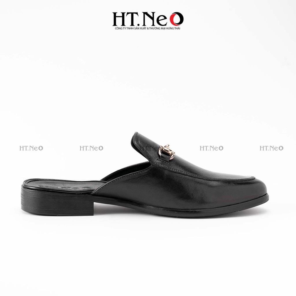 Giày mules nam - Giày sục nam HT.NEO Mẫu sục nam da bò thật cao cấp, Khuy kim loại sang trọng , đế phip gỗ xịn S002 | BigBuy360 - bigbuy360.vn