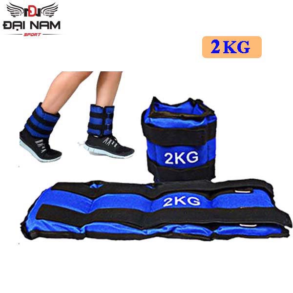 Bộ 2 Băng Tạ Cát Đeo Chân Tay 2kg  Hỗ Trợ Tập Chạy bộ,Hít Xà,Tâp Luyện Thể Thao