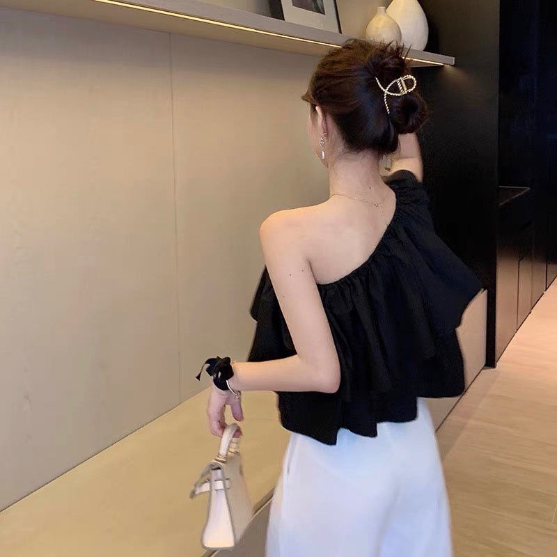 Áo Sơ Mi Ngắn Không Tay Dáng Rộng Thời Trang Mùa Hè Dành Cho Nữ