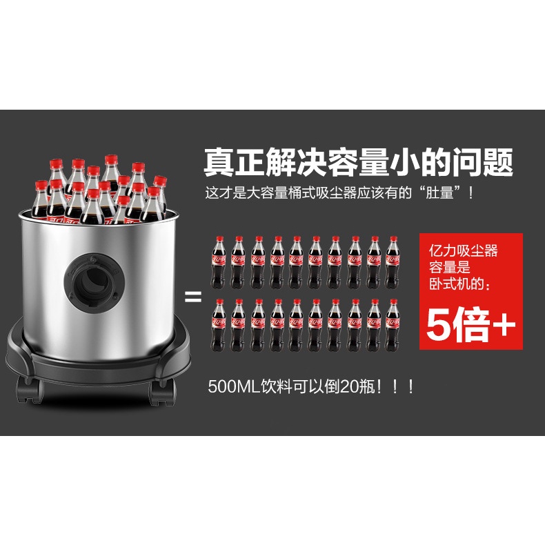 Máy hút bụi gia đình YILI 12L, hút bụi công nghiệp siêu khỏe, nội thất ô tô 1200W