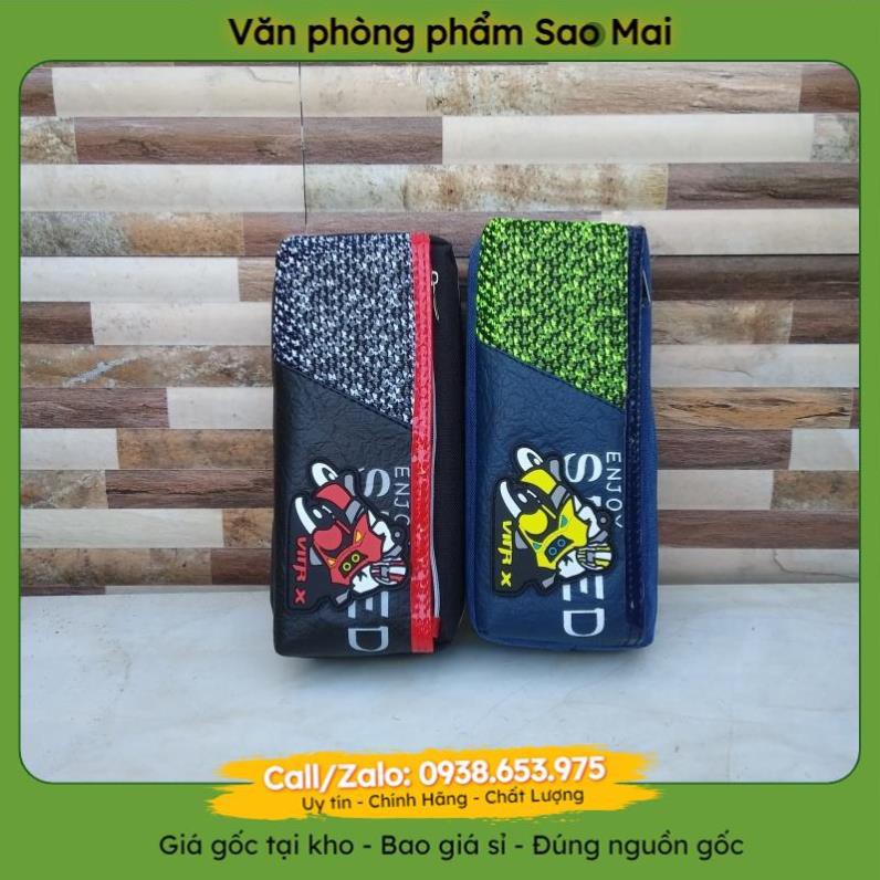 ✔️Vpp tại kho✔️ Bóp viết đựng bút vải, da phong cách nam cho bé trai - VPP Sao Mai