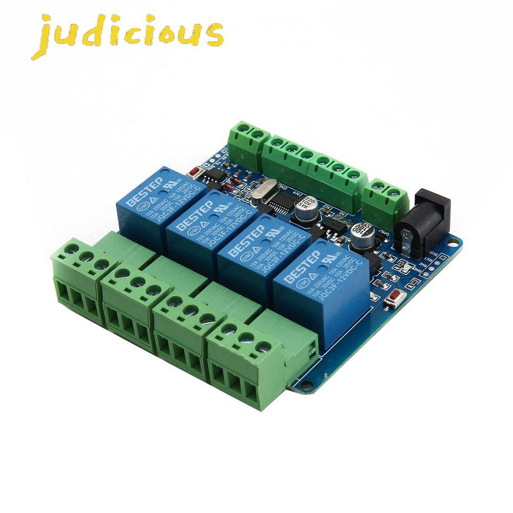 Mô Đun Rơ Le 4 Kênh 12v Rs485 / Ttl | BigBuy360 - bigbuy360.vn