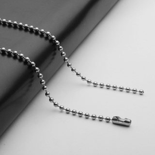 Vòng cổ titan bi trơn trơn bản 2,5-3mm