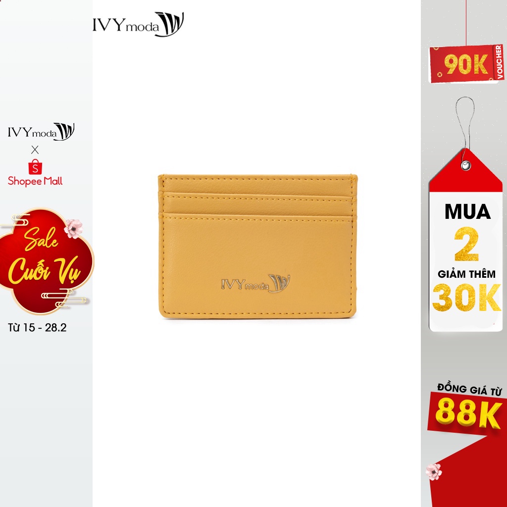 [NHẬP WABRTL5 GIẢM 10% TỐI ĐA 50K ĐH 250K ]Ví da nữ mini IVY moda MS 51A1298