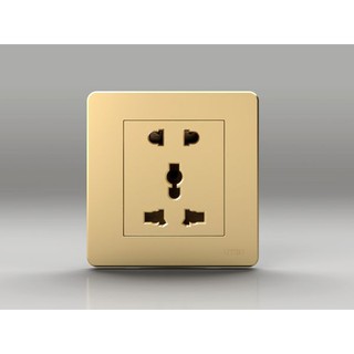 Bộ ổ cắm đôi 2 chấu và 3 chấu uten q7
