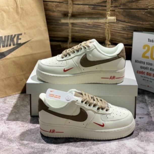 Giày Sneaker AF1 custom Vệt nâu chất lượng nguyên bản MSN2371
