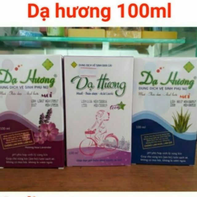 Dung dịch vệ sinh phụ nữ Dạ Hương(xanh,tím,dạ hương teen)