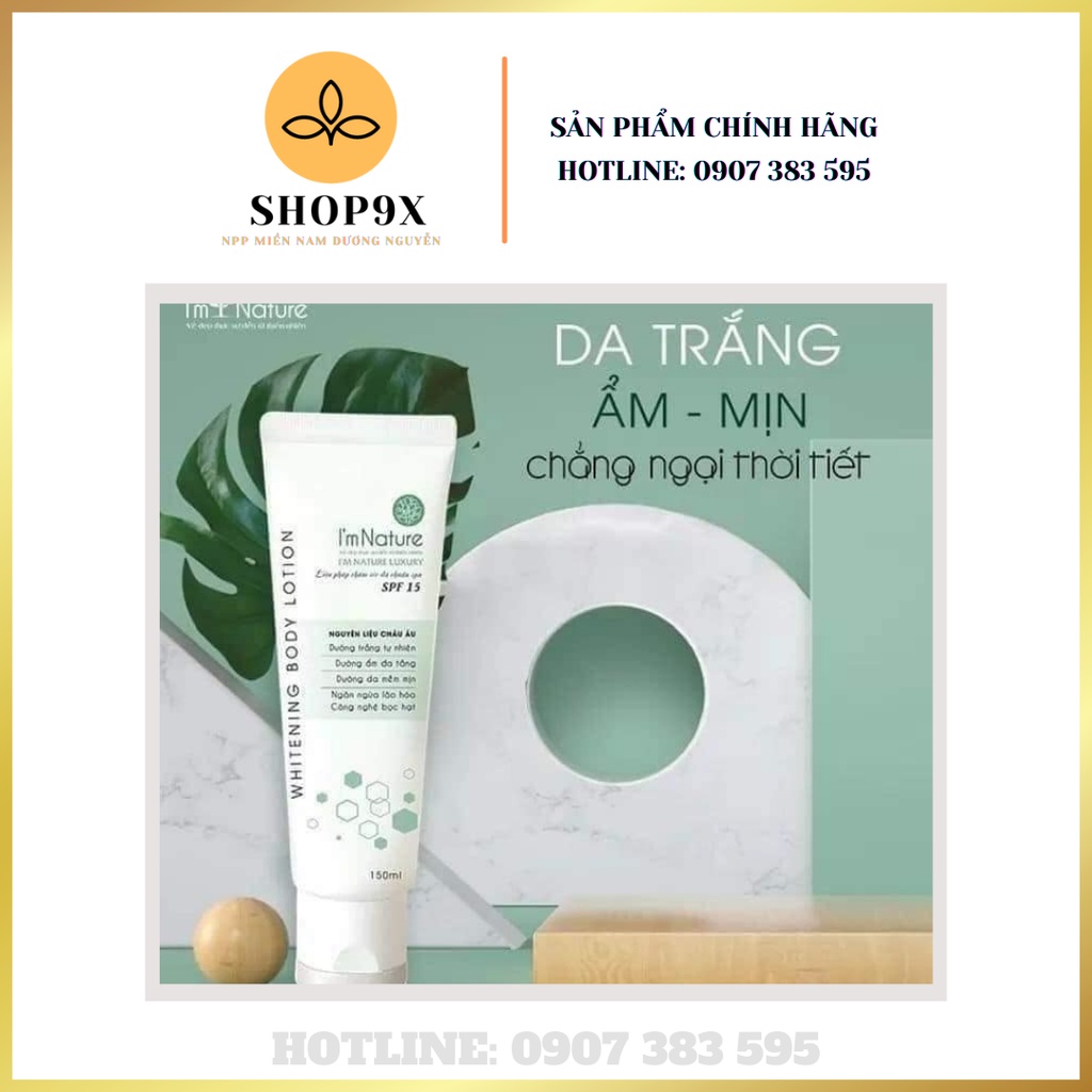 Kem Dưỡng Trắng Da Toàn Thân I'm Nature Whitening Body Lotion I'M NATURE 150ml SPF15+ | BigBuy360 - bigbuy360.vn