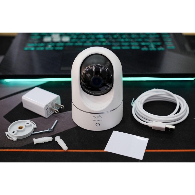 Camera wifi giám sát trong nhà Eufy - T8410 xoay 360 độ, độ phân giải 2K Pan and Tilt (by Anker)