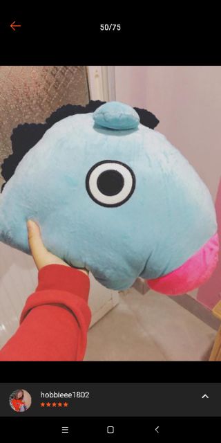 Gấu ôm BTS BT21 size bự