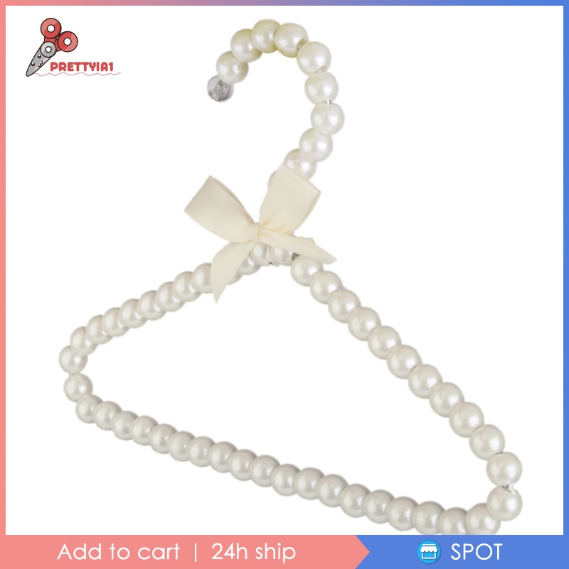 1 Móc Treo Quần Áo Trẻ Em Bằng ABS Đính Ngọc Trai