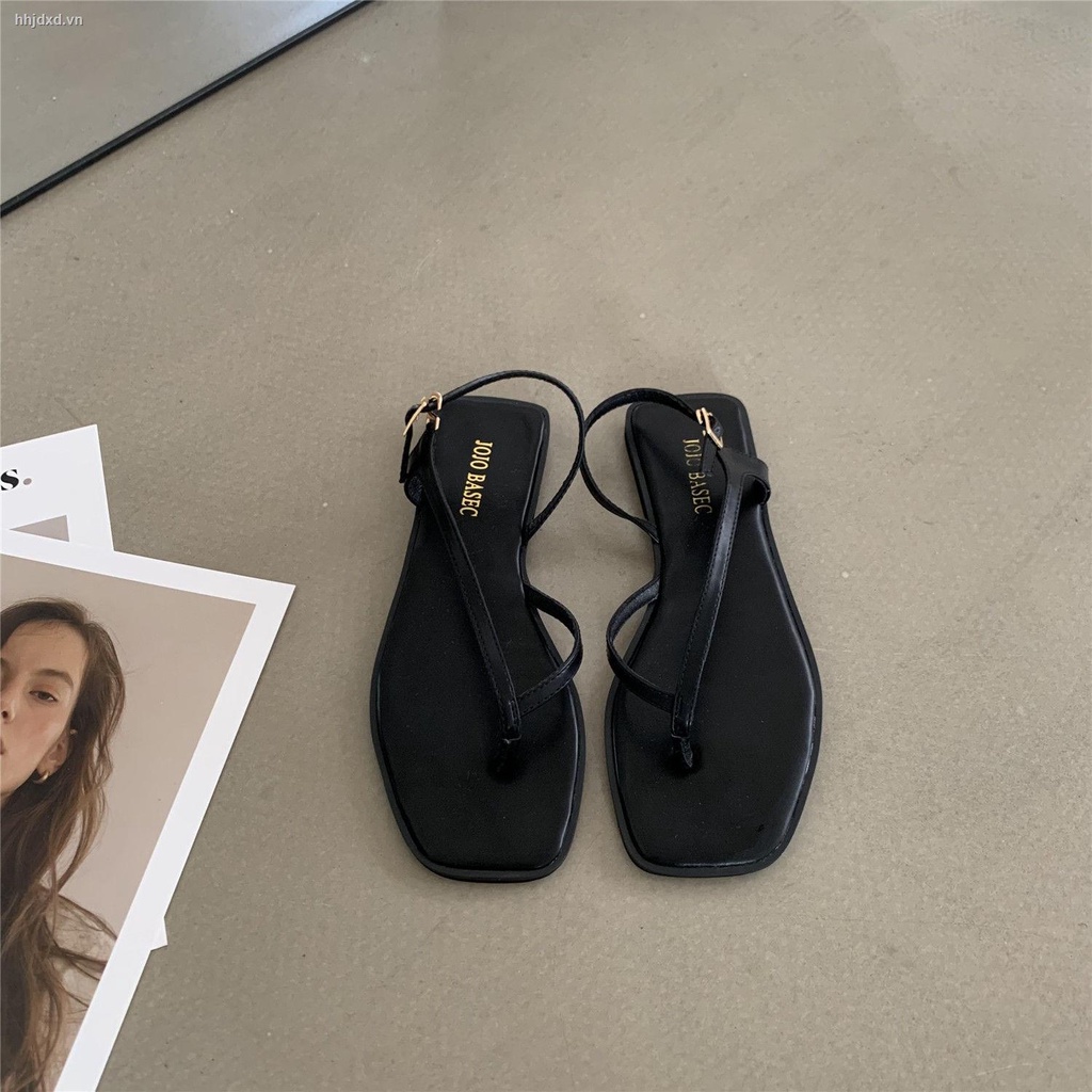 Giày Sandal Đế Bệt Mềm Phong Cách Hàn Quốc Thời Trang Mùa Hè Dành Cho Nữ 2021