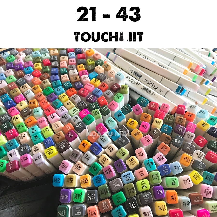 Touchliit 6 lẻ (Mã màu 21 - 43) [Họa cụ MAL]