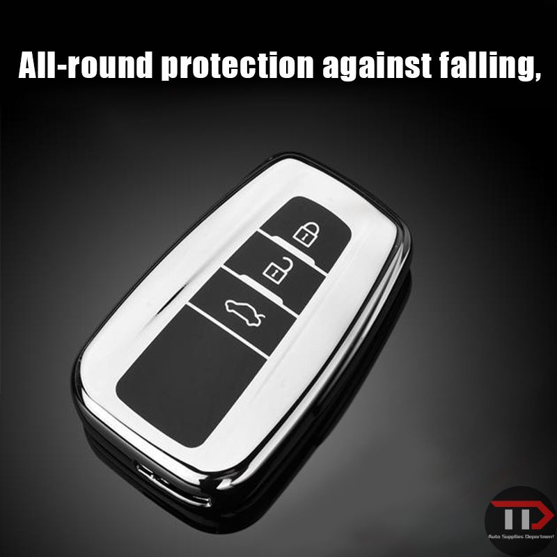 Vỏ TPU Bảo Vệ Chìa Khóa Cho Xe Toyota Prius Camry Corolla C-HR CHR RAV4 Prado 2018