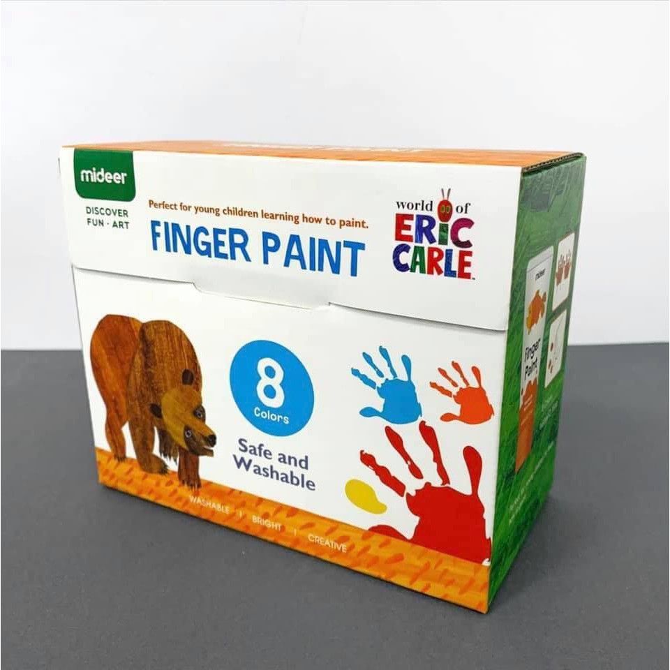 Màu vẽ bàn tay Mideer- finger paint cho bé yêu sáng tạo
