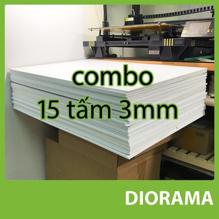 Combo 15 tấm bìa fomex 3mm 40x60cm