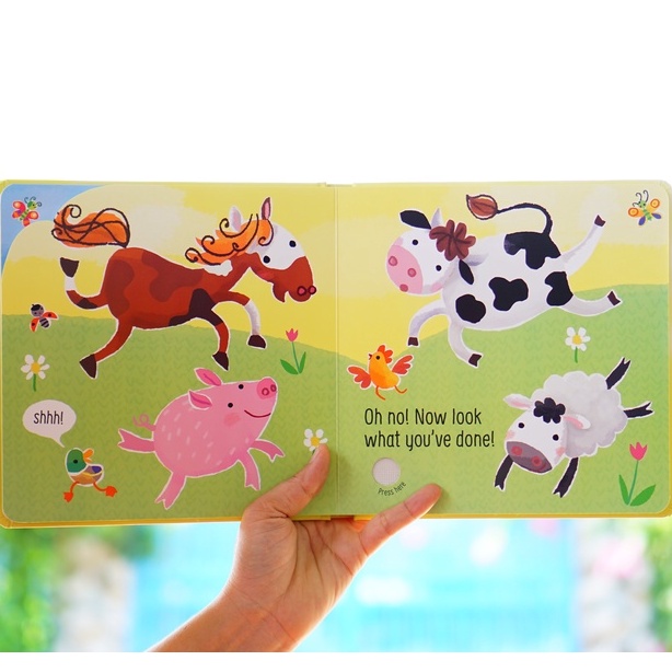 Sách Sờ chạm Cảm nhận- Đừng cù lét chú heo Don't Tickle the Pig