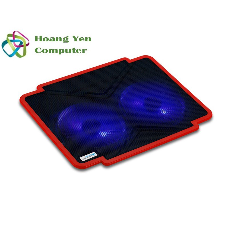 Đế Tản Nhiệt Laptop COOL COLD K17 PRO 2 Quạt Cho Laptop 14&quot; 15.6&quot;- BH 1 Năm 1 Đổi 1 (MÀU NGẪU NHIÊN)- Hoàng Yến Computer