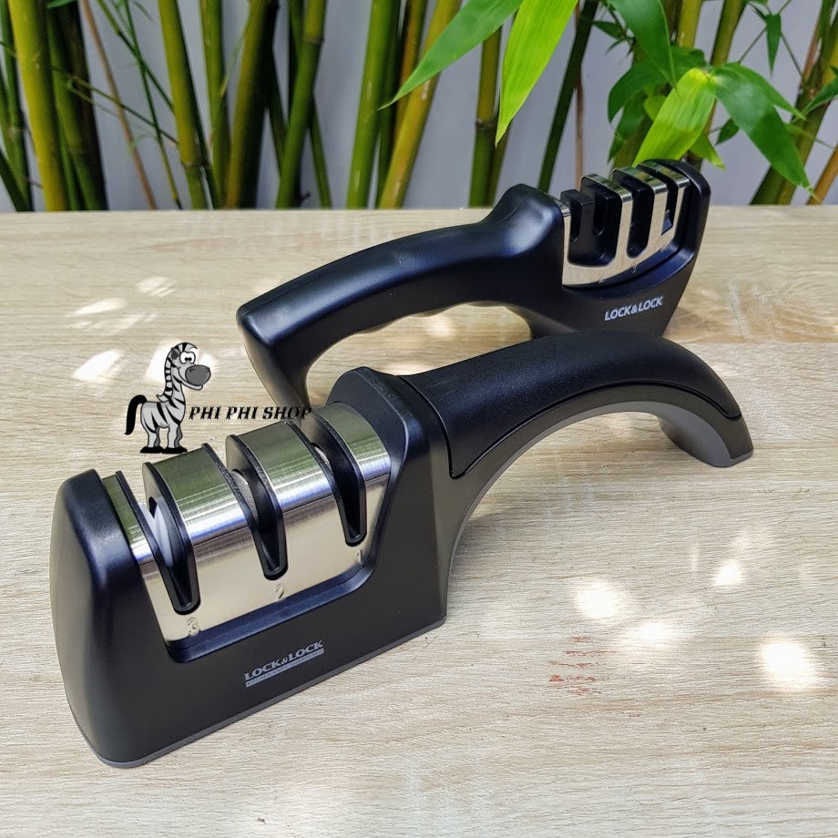 Dụng cụ mài dao Lock&Lock đa năng cầm tay 3 rãnh , 4 rãnh tiện lợi