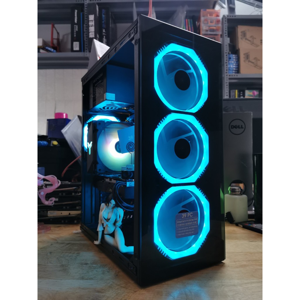 Vỏ Case Máy Tính Gaming Mã Mới M11 - 3 Fan trước cực đẹp NEW BOX