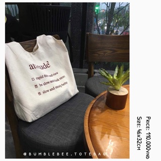 attitude' tote bag